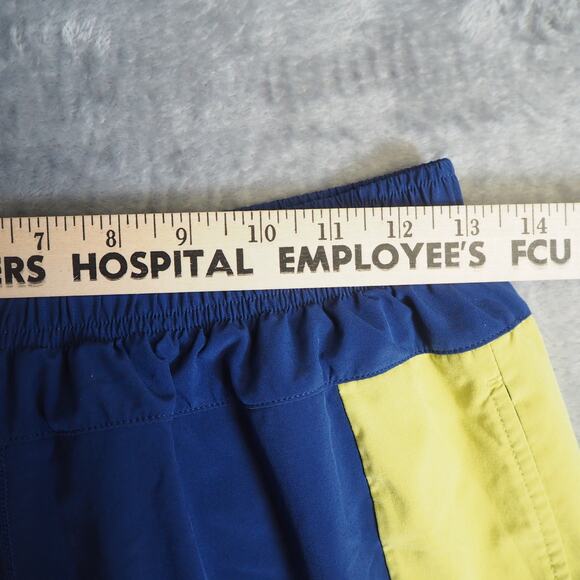 Peloton x Fourlaps Athletic Shorts Men's Size M Blue Training Workout RE-UP - Picture 2 of 10